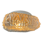 Plafonnier vintage en verre, années 30