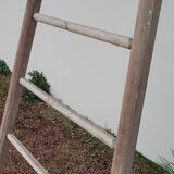 Échelle de maraîcher récolte fruitière en bois ancien -3m65