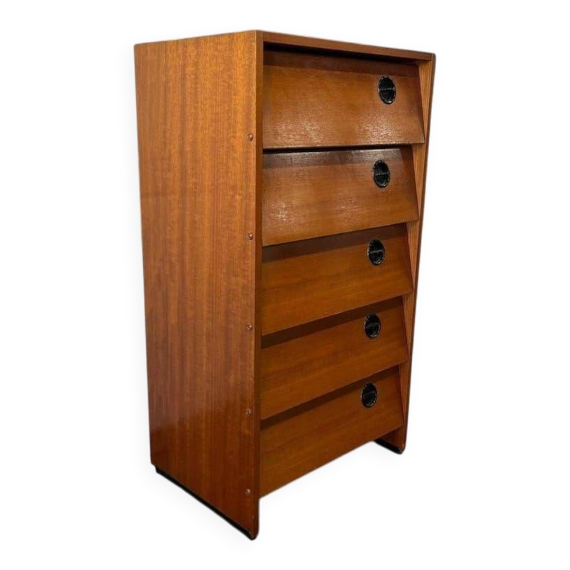 Vintage wooden shoe cabinet / drop-leaf cabinet