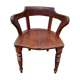 Fauteuil de bureau Louis Philippe en chêne