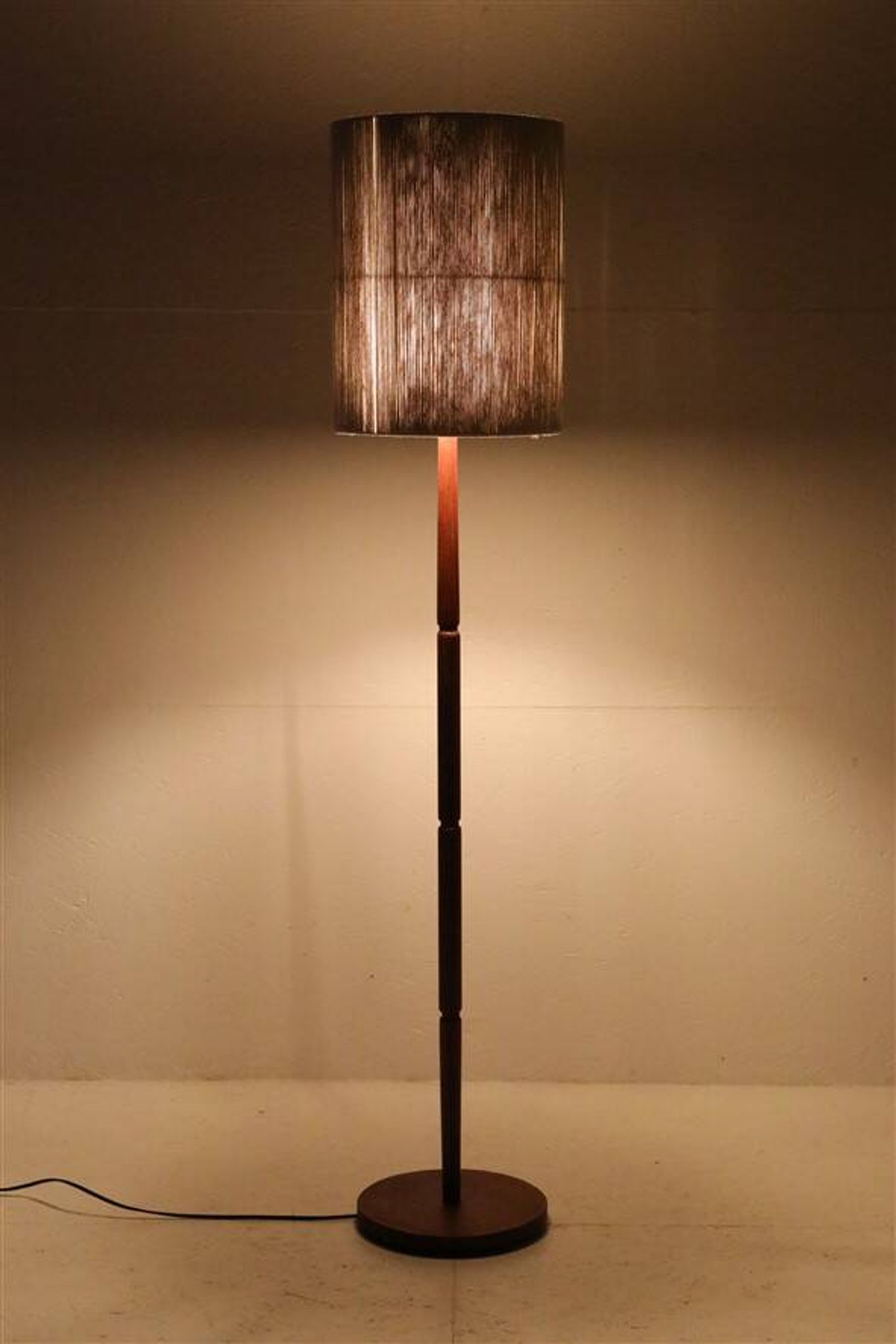 Mid-century teak floor lamp / Danish modern design / 1960s