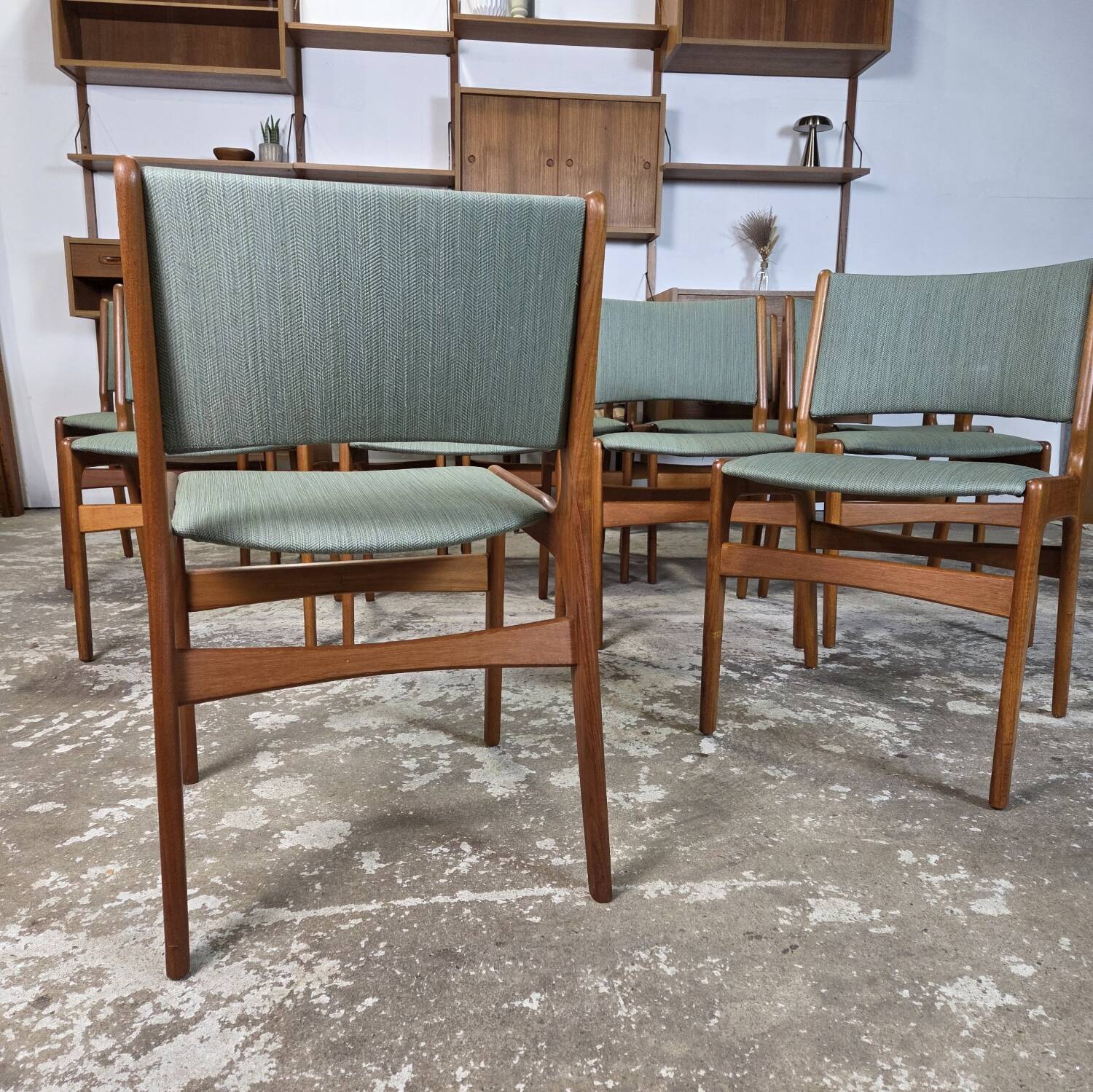 10x Erik Buch modèle 89, chaise danoise vintage Anderstrup des années 1960