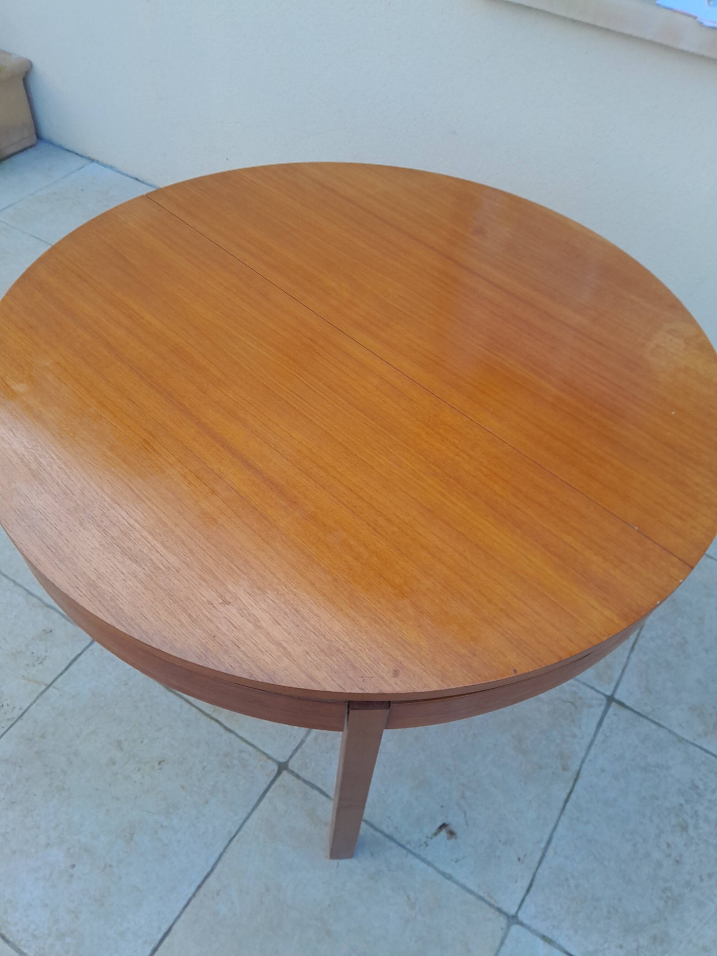 Vintage teak van pelt table from the 70s and 80s