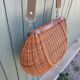 Large handmade wicker fishing basket