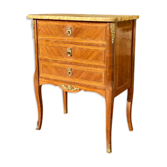 Dresser transition marquetry and bronze style Louis XV