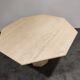 Vintage octagonal travertine dining table, 1970s
