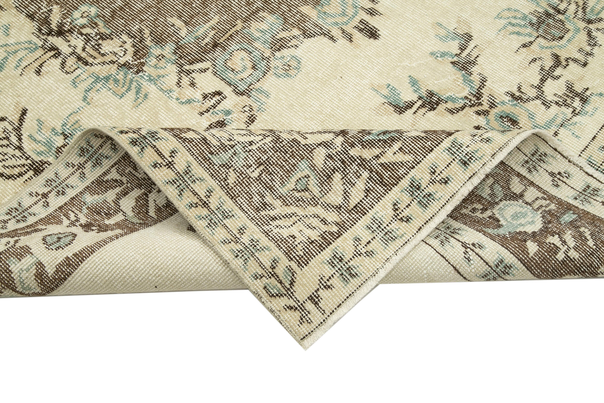 Anatolian Handwoven One-of-a-Kind 1980s Beige Rug 182 cm x 290 cm