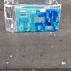 Crystal and glass paste ashtray Daum design from the 80s
