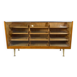 Vintage counter with drawers and glass top
