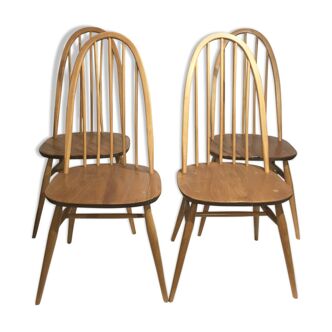 Series of 4 ercol chairs