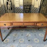 Louis XVI style flat desk leather