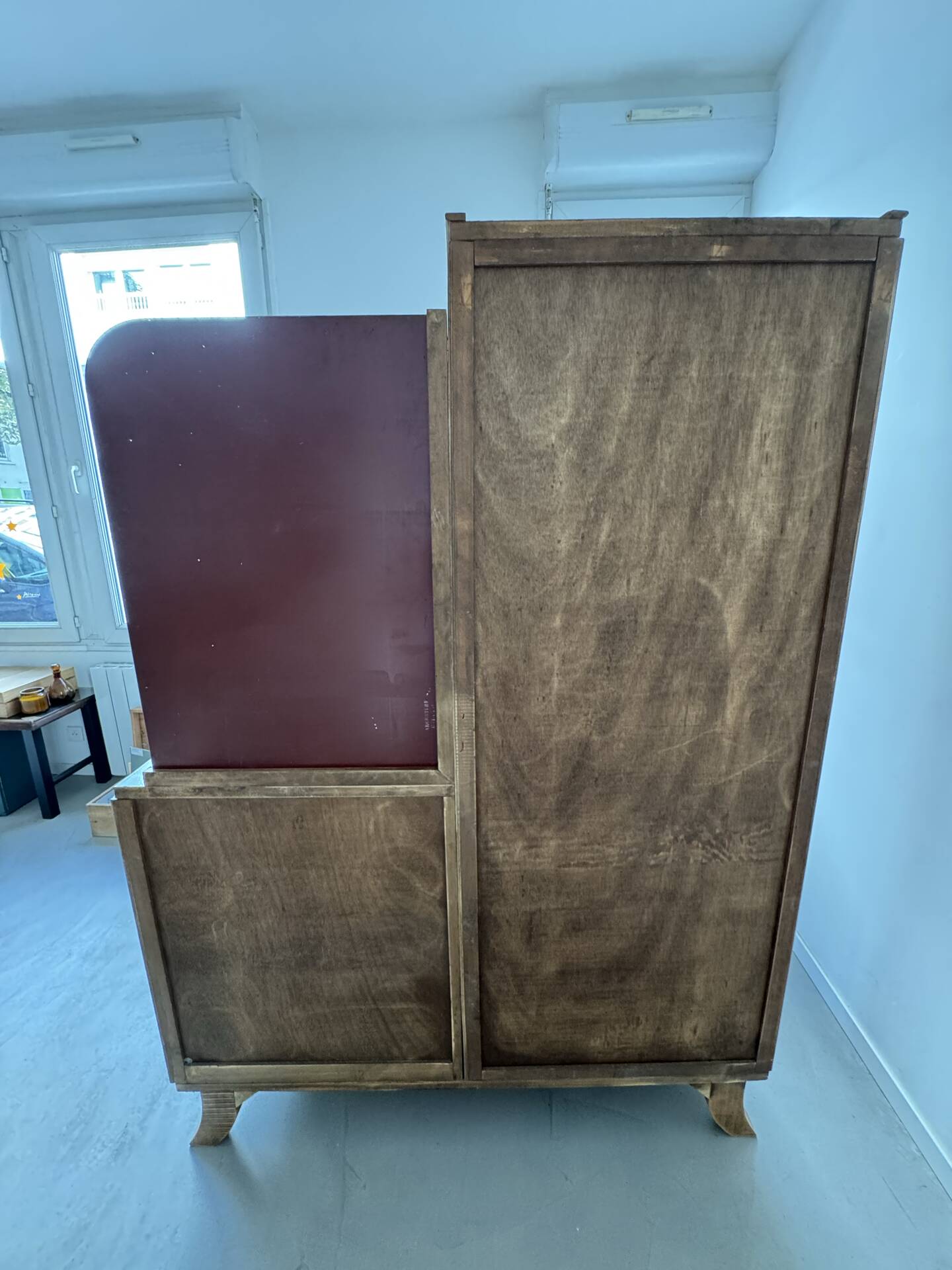 Asymmetrical Art Deco wardrobe