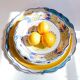 Large Vintage Hand Painted Italian Ceramic Plate with Flowers