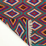 Anatolian handmade kilim rug 184 cm x 136 cm