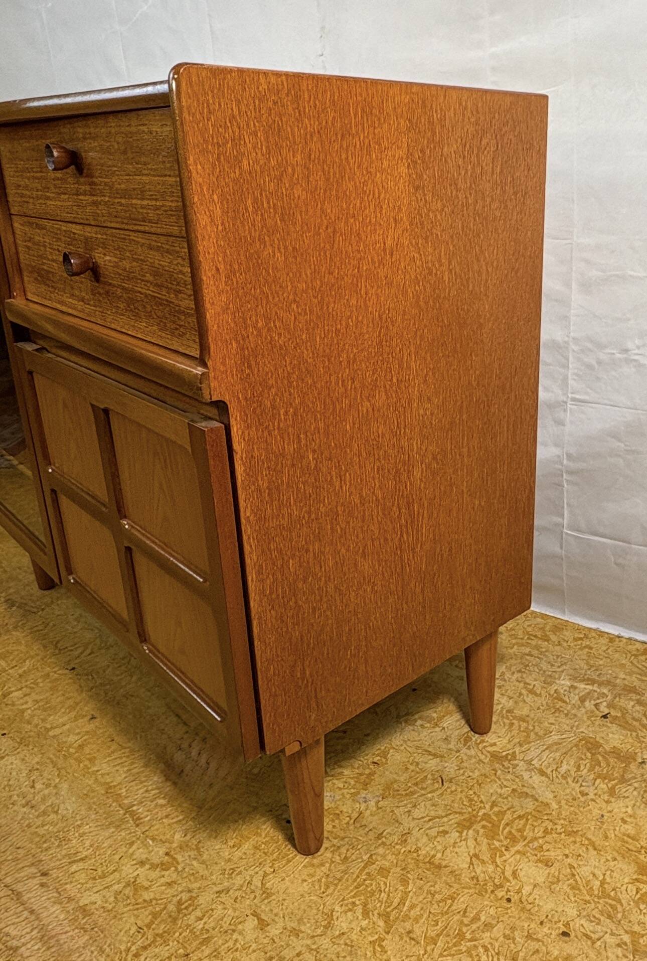 Mid Century Retro Teak Music Cabinet by Nathan Circa 1960 Record cabinet