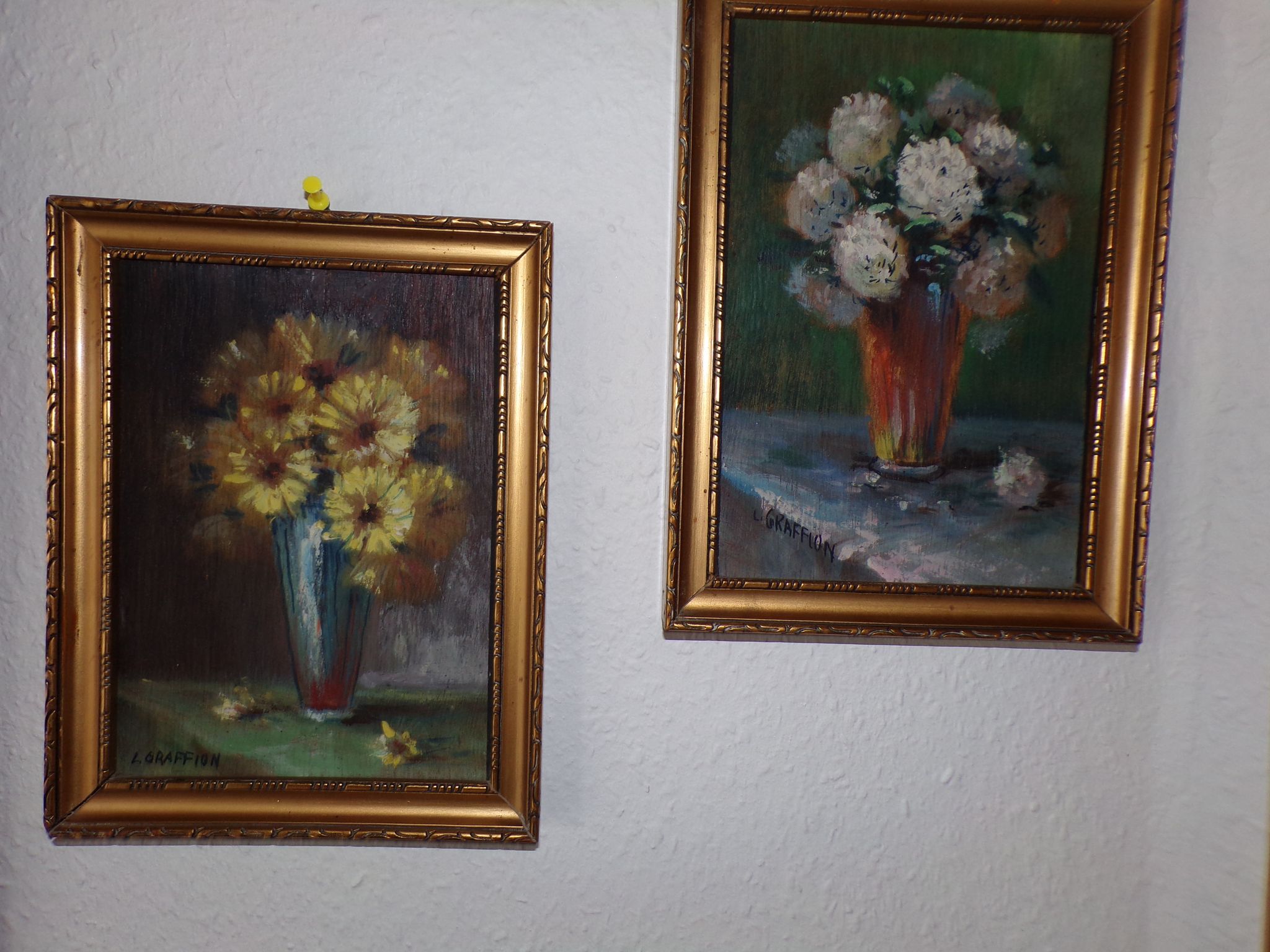 Pair of still life paintings signed