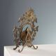 Antique table mirror in bronze, Italy, 19th-20th century