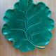 Green ceramic plate Vallauris