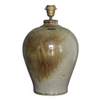 Berry stoneware lamp, lamp base signed J. Vilain vintage, large p lamp