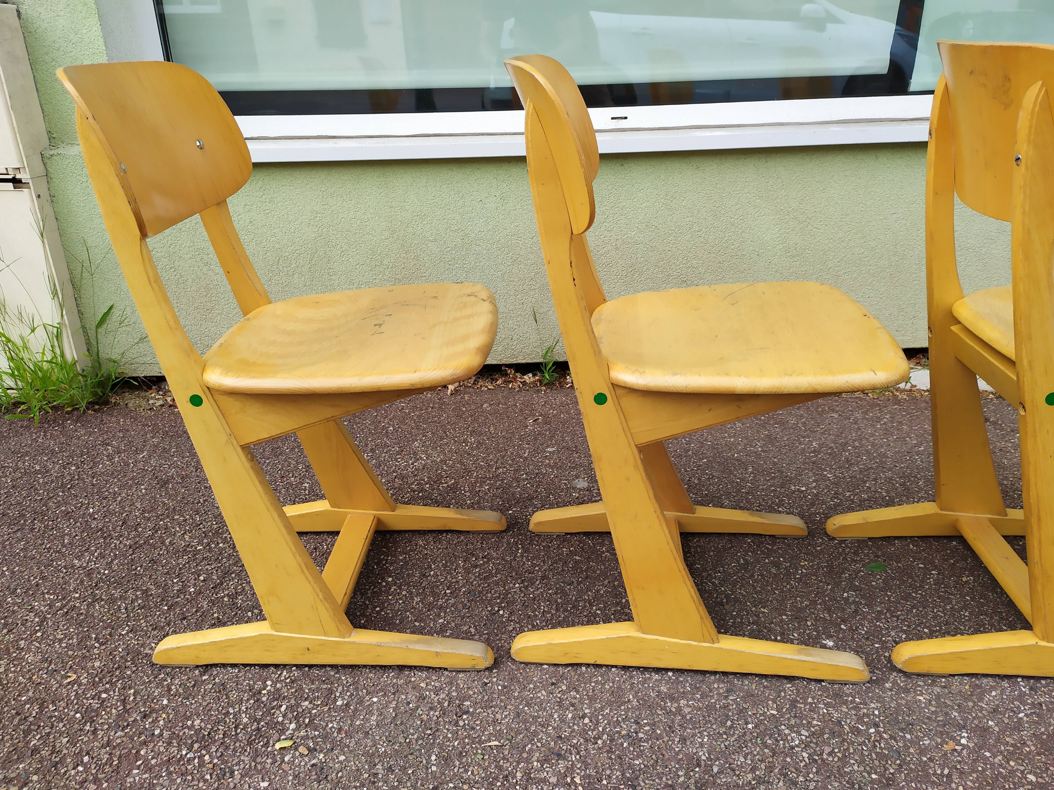 Lot de 4 chaises Casala - vintage