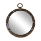Miroir hublot fer forgé rond