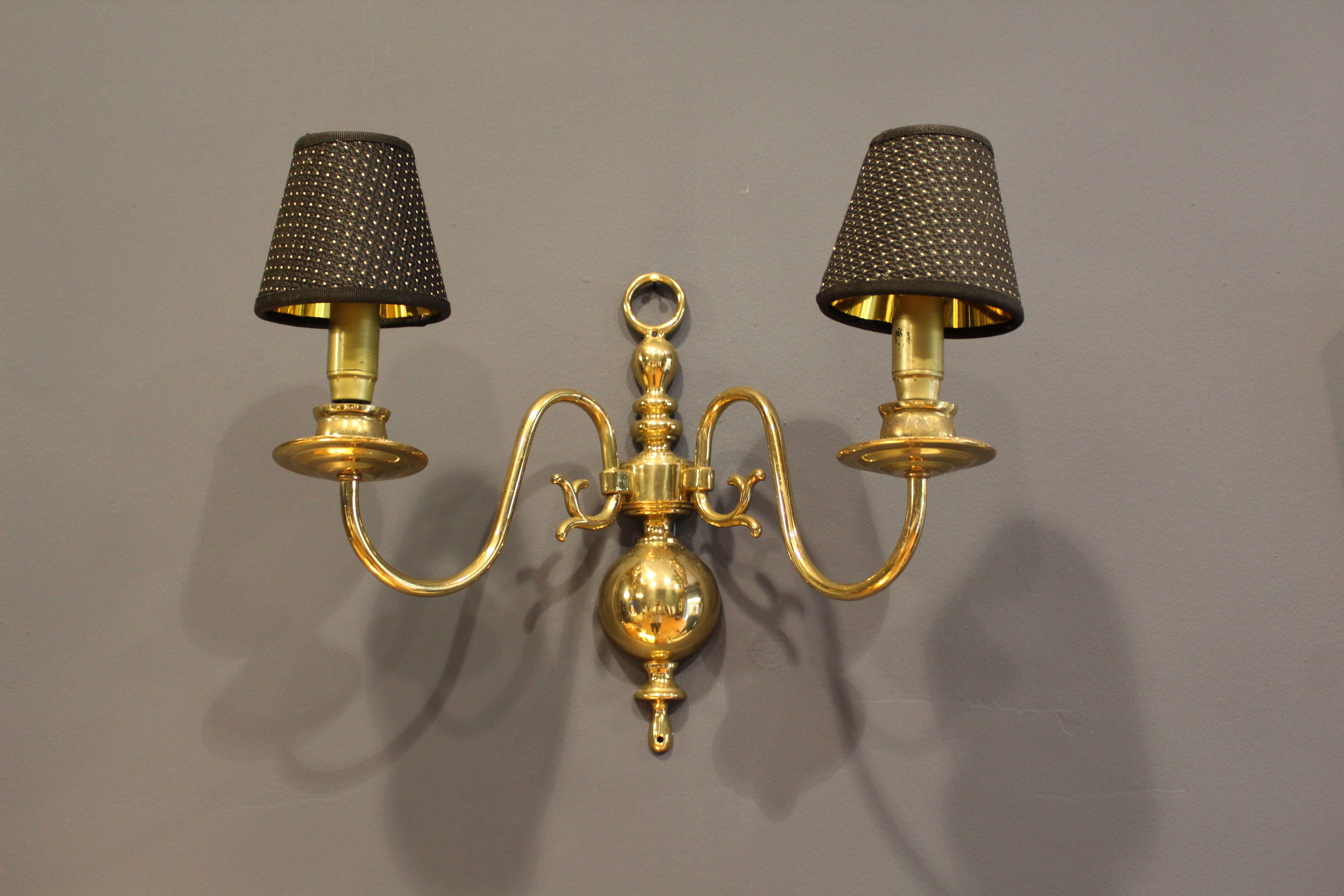 Italian midcentury brass sconce