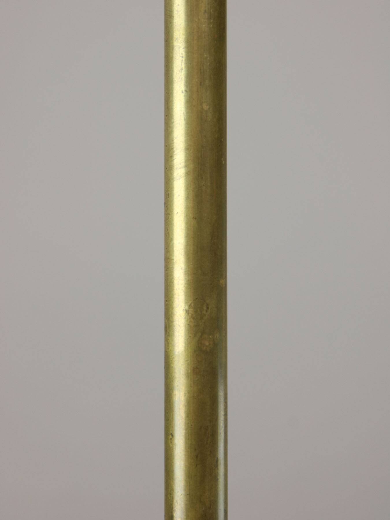 Lustre Art Déco en laiton et opaline, 1930