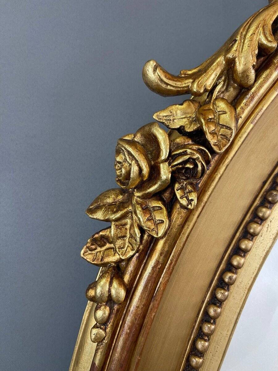 Napoleon III 19th Century Golden Mirror