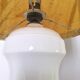 Lampe porcelaine de Virebent et Abat-jour herbier des années 70