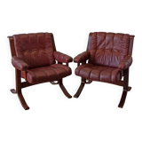 Scandinavian easy chair for Ekornes circa 1970s.