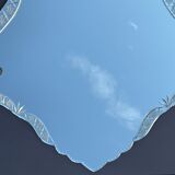 Mirror eventful shape bisauté carved chiseled Venetian mirror of Venice XXth
