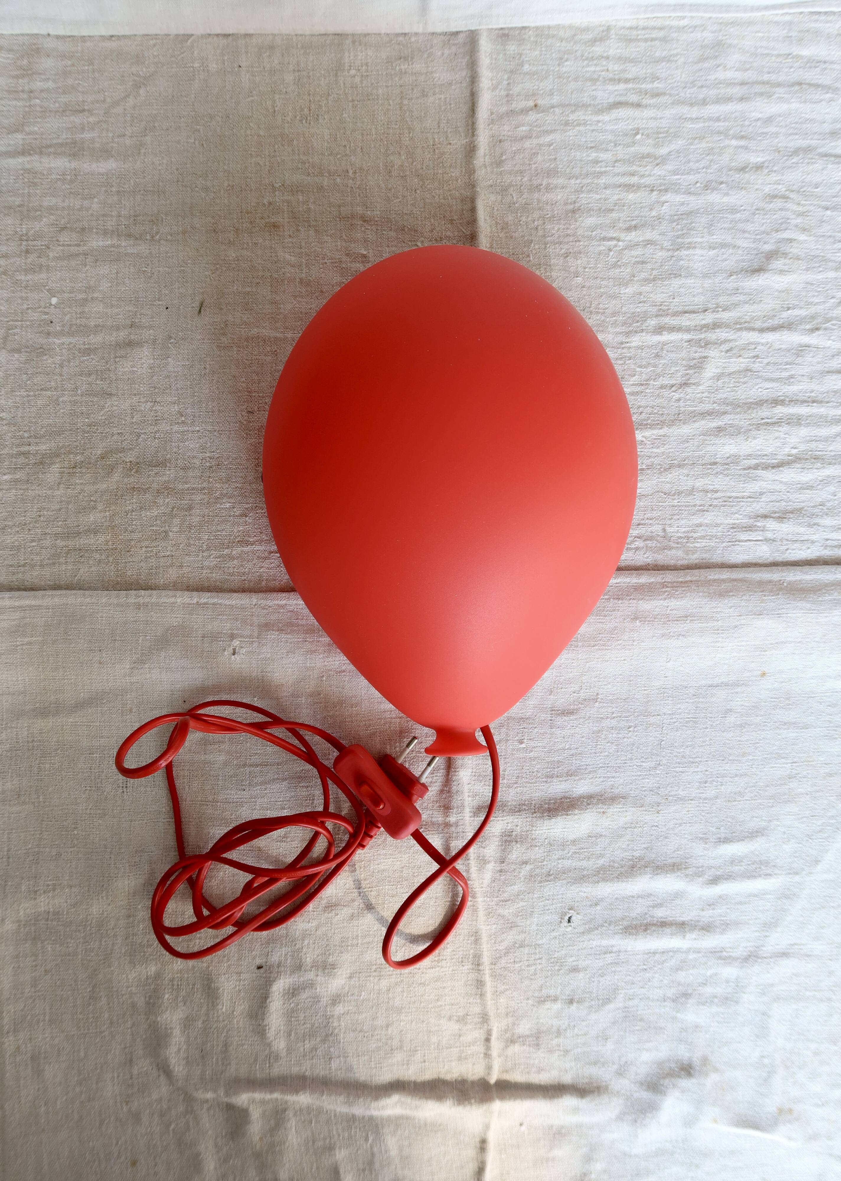 Ikea drömminge red balloon wall lamp - 1990s