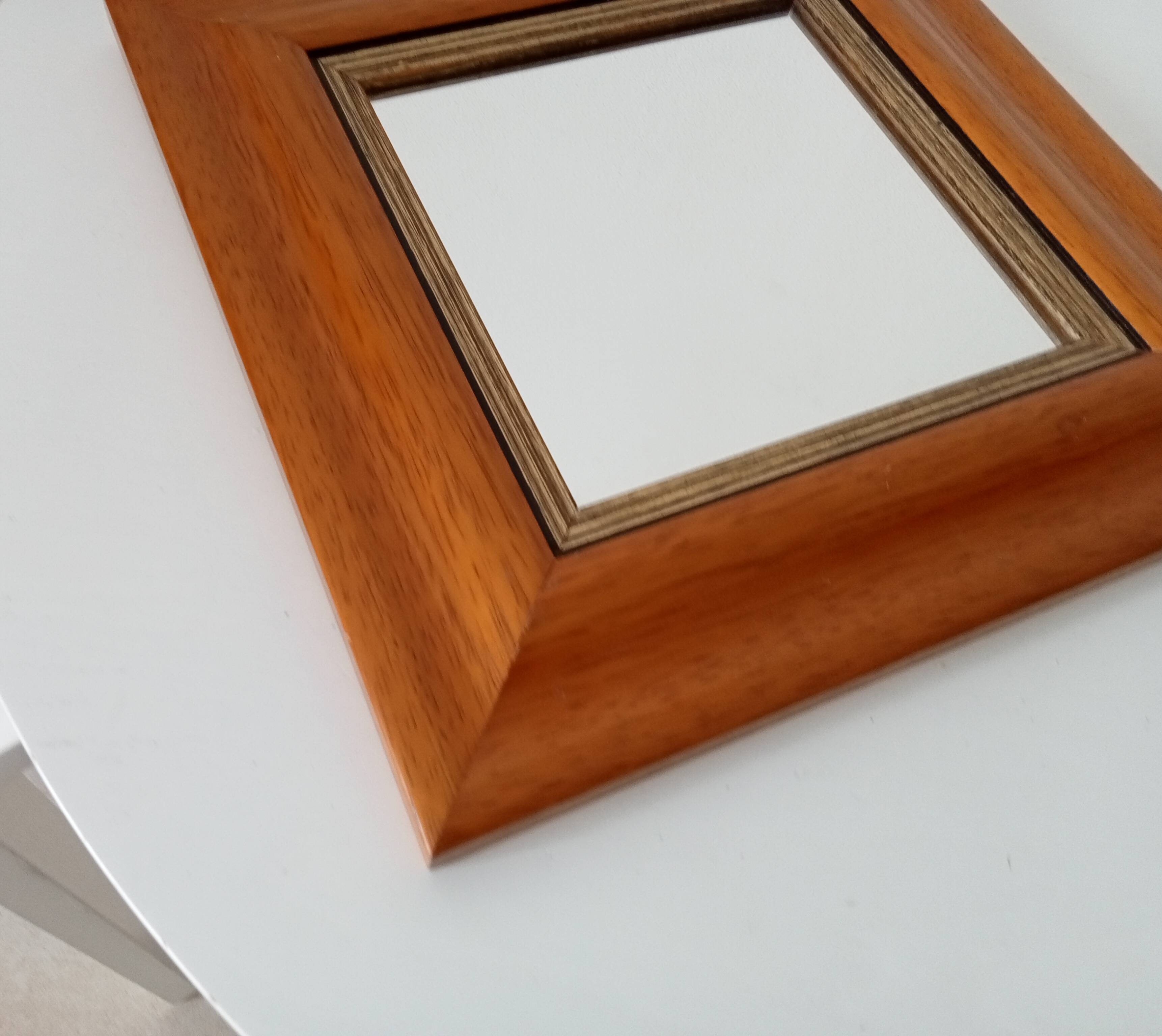 Vintage beech mirror