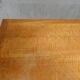 Dining table in blond oak compass feet 1950