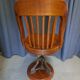 American chair in walnut and cast iron