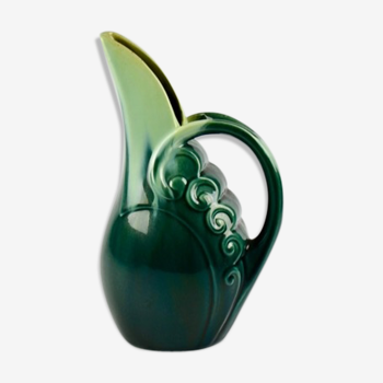 Ceramic enamelled pitcher art deco 1930
