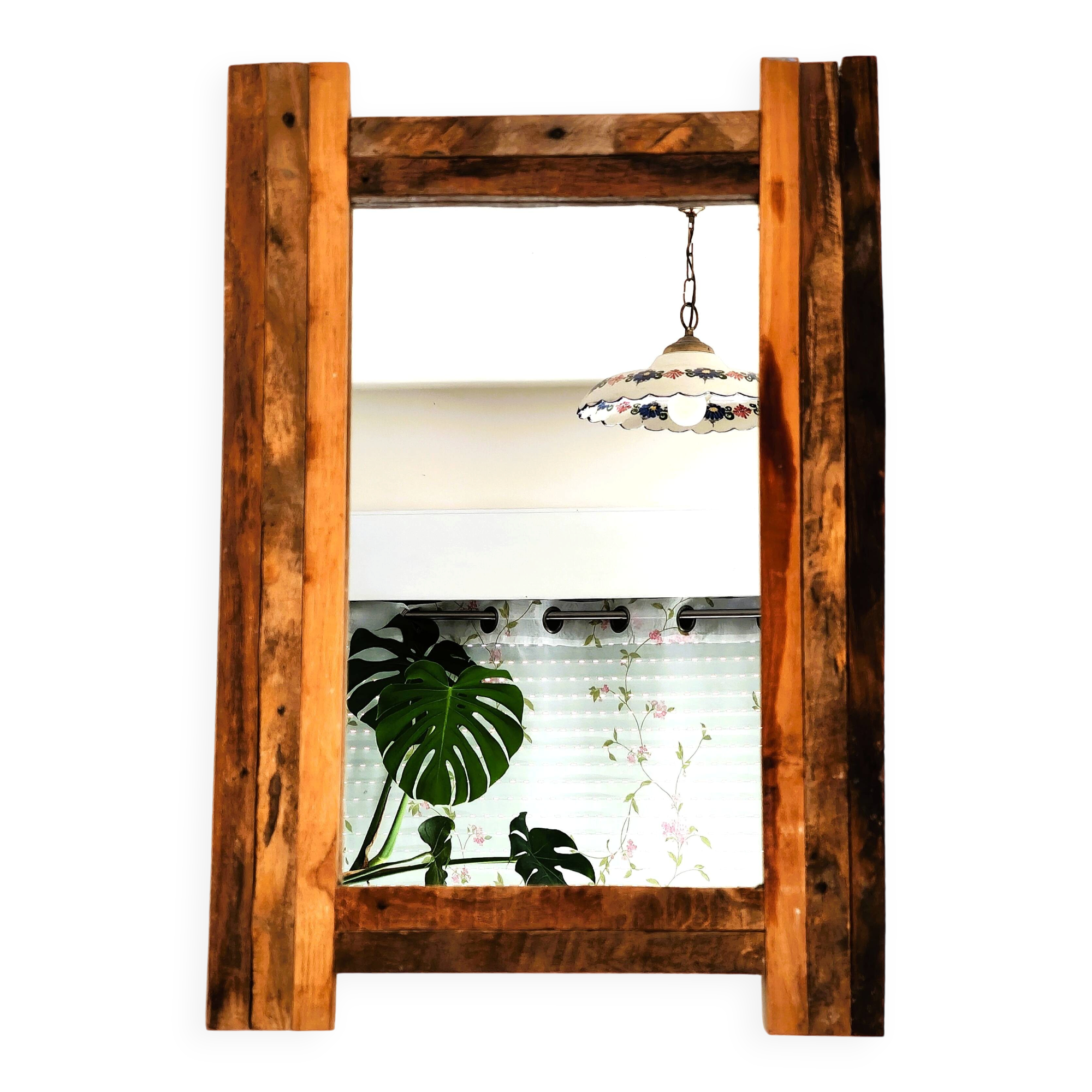 Miroir en bois recyclé