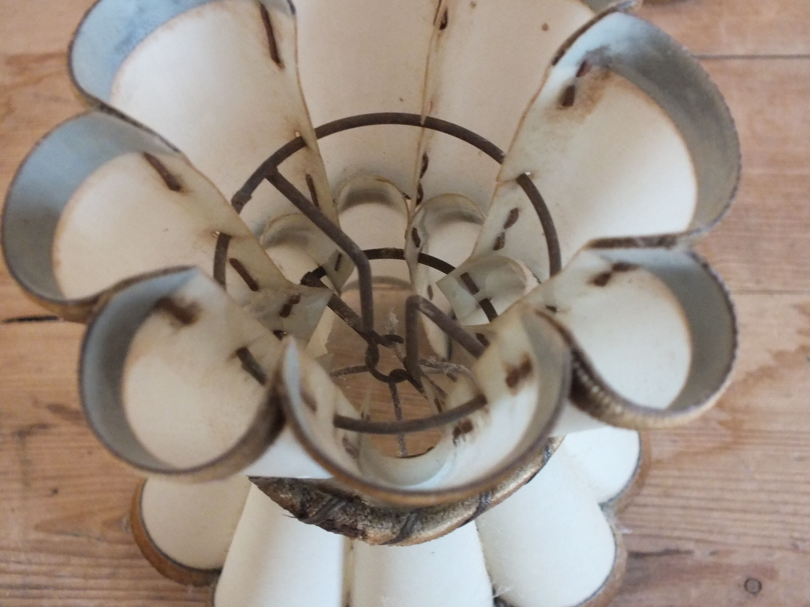 Art Deco wall lamp in mirror glass