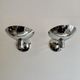 Pair of adjustable vintage wall lamps, chromed metal, France 1970