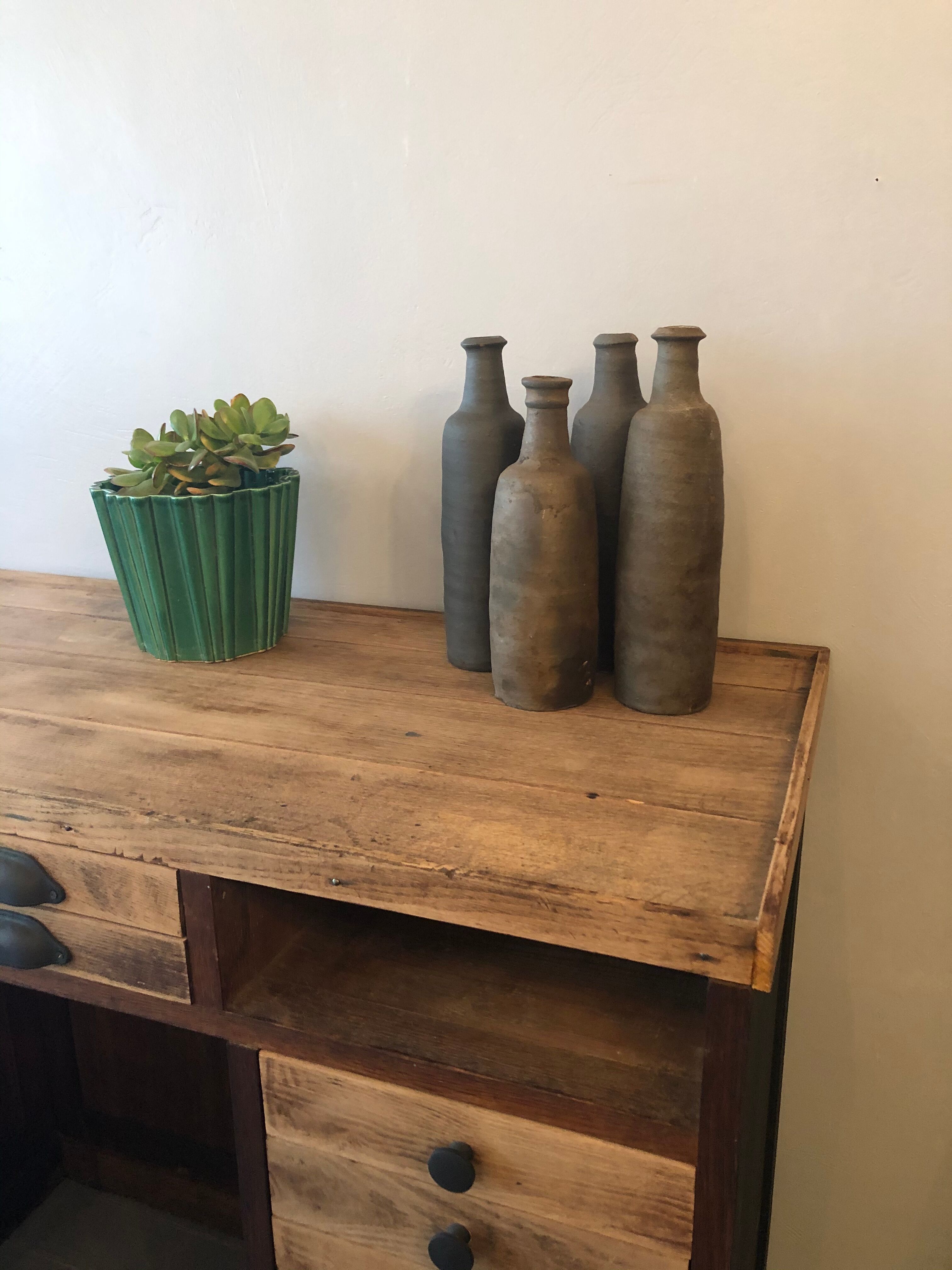 Set de 4 bouteilles en grès