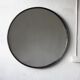 Mid-century scandinavian round wooden mirror, 1960s, 70 cm