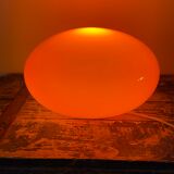Vintage table lamp orange globe