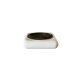 Space age black and white ceramic ashtray / vide poche, Italy 1970s