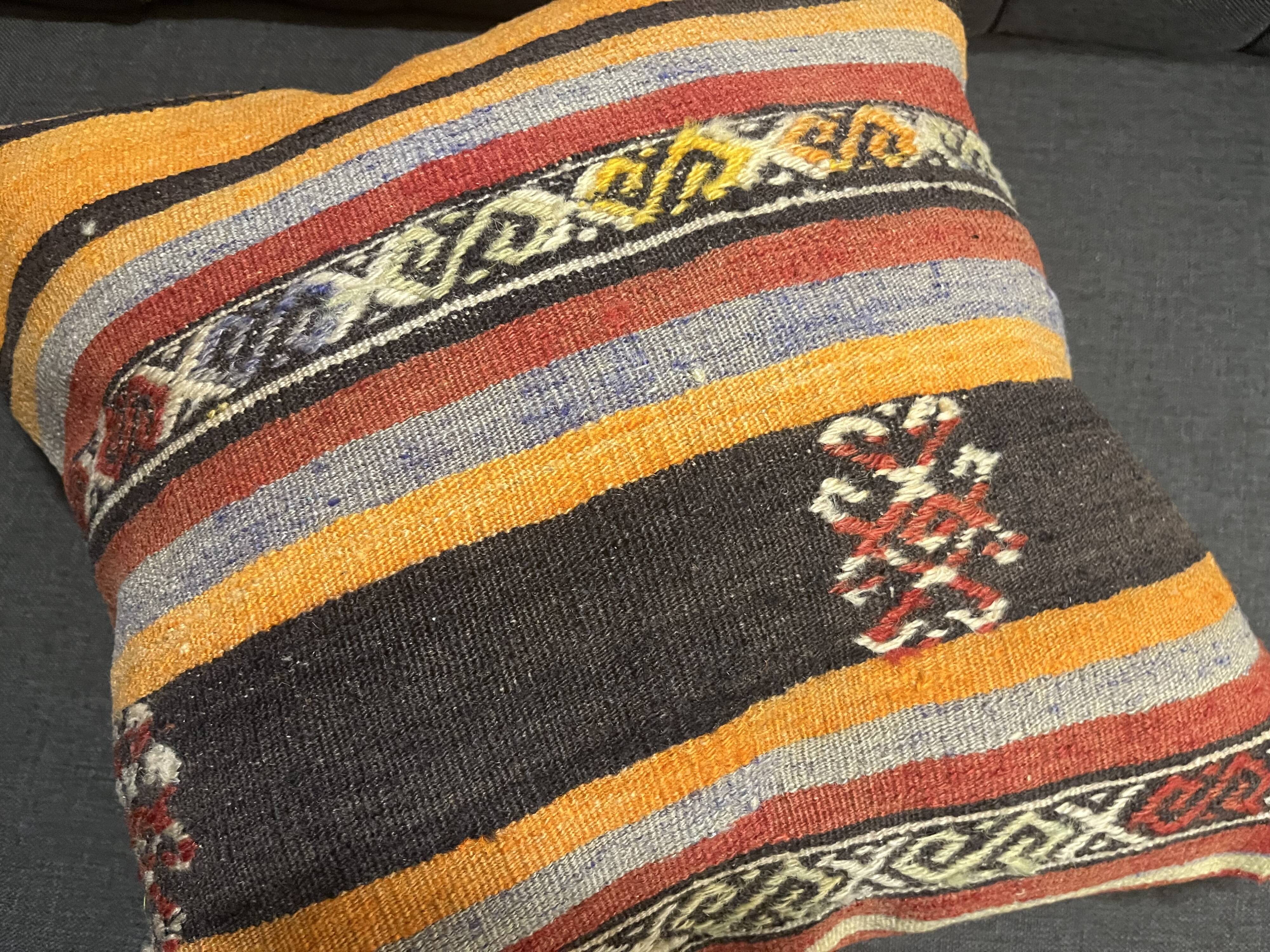 Hand woven vintage pillow cover