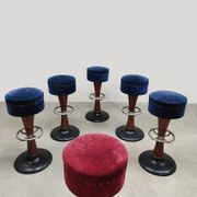Vintage French café bar stools Art deco style