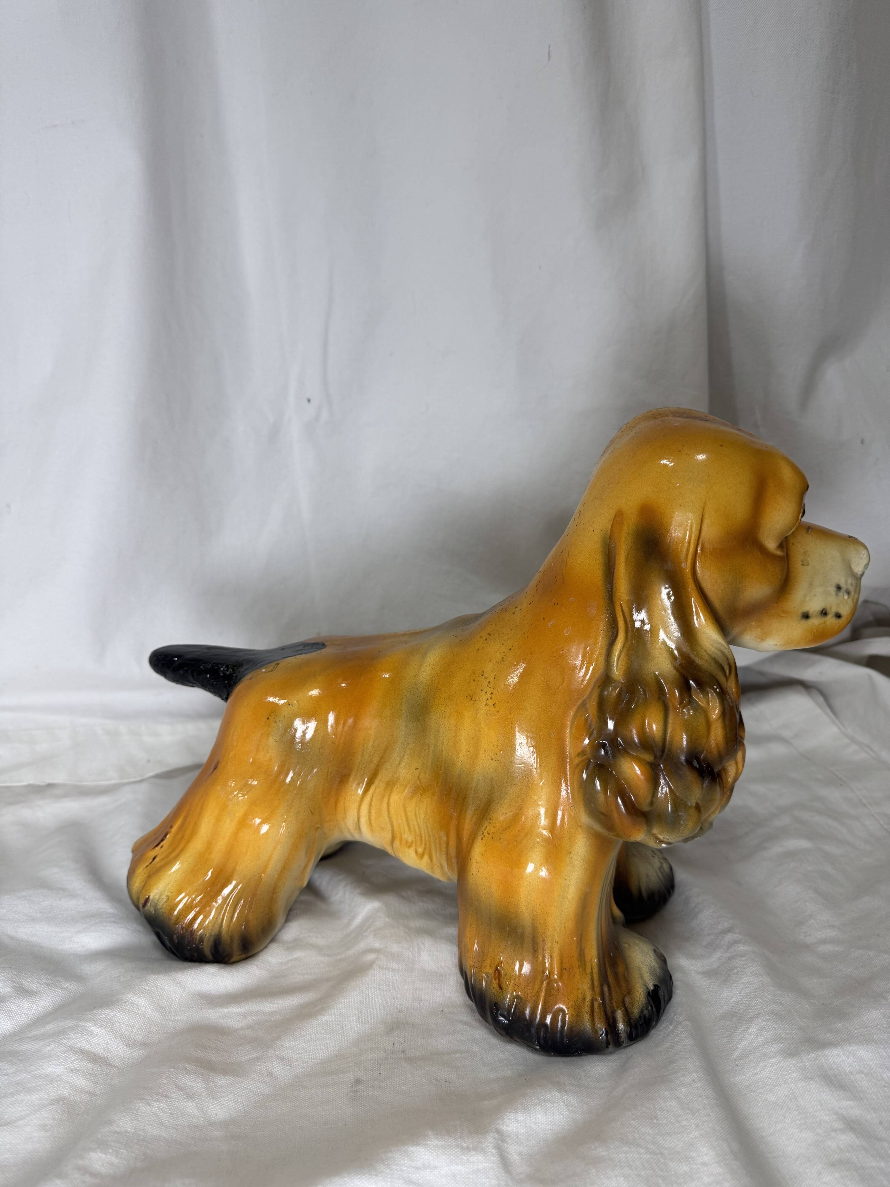 Ceramic dog, cocker