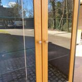 90cm grey wooden industrial display case