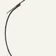 Vintage arc floor lamp with a chrome metal balance, 1970.