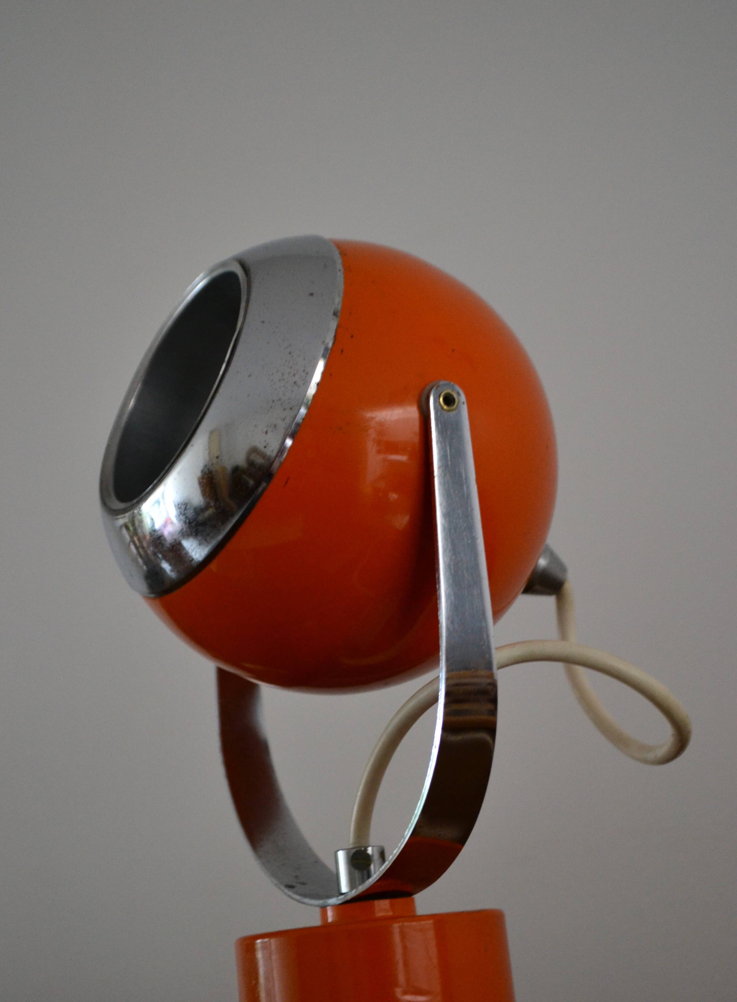 Eye ball lamp Goffredo Reggiani style 60s