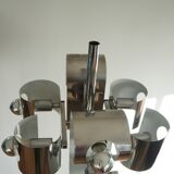 Vintage space age stainless steel floor lamp